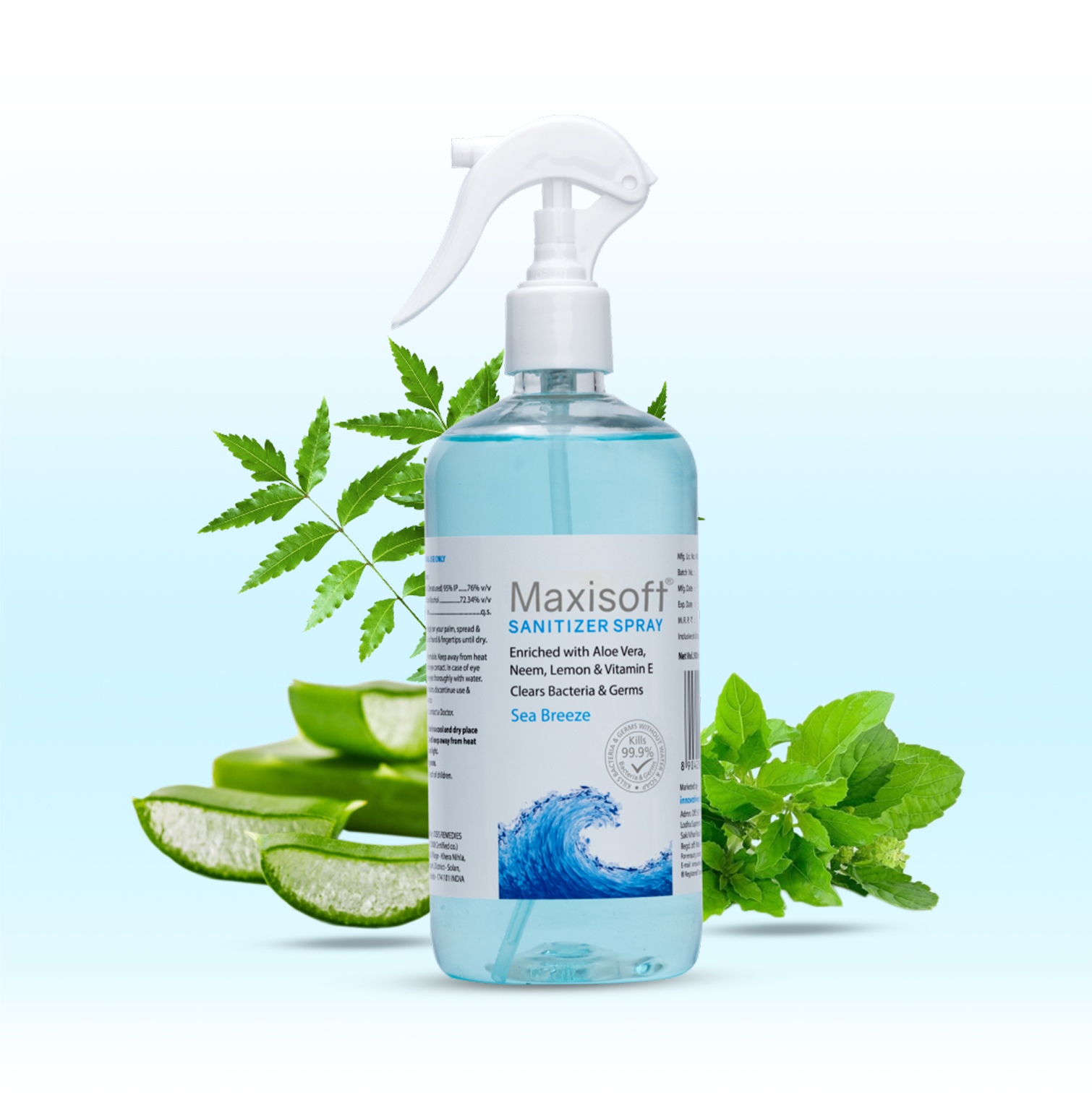 Maxisoft Hand Sanitizer Spray (Sea Breeze) 500 ml