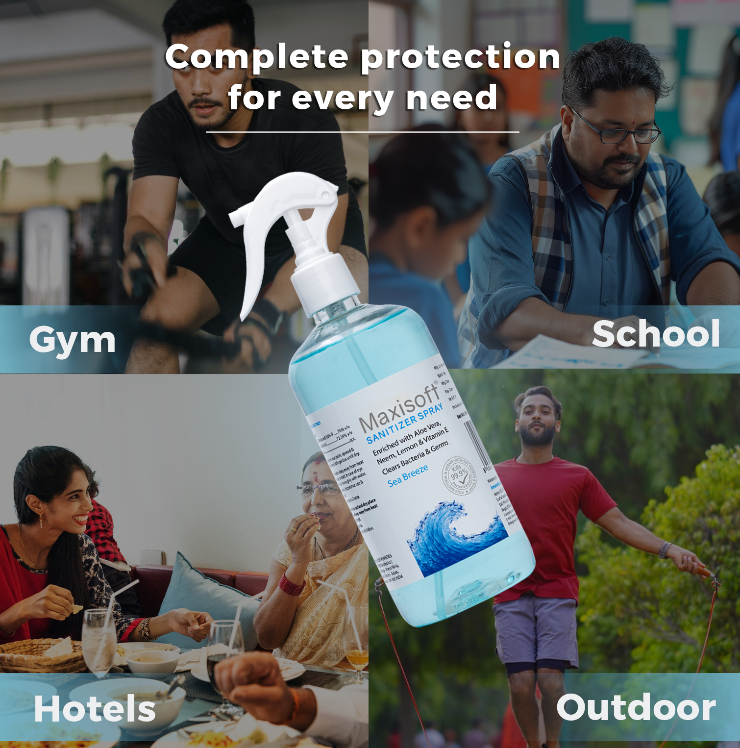 Maxisoft Hand Sanitizer Spray (Sea Breeze) 500 ml