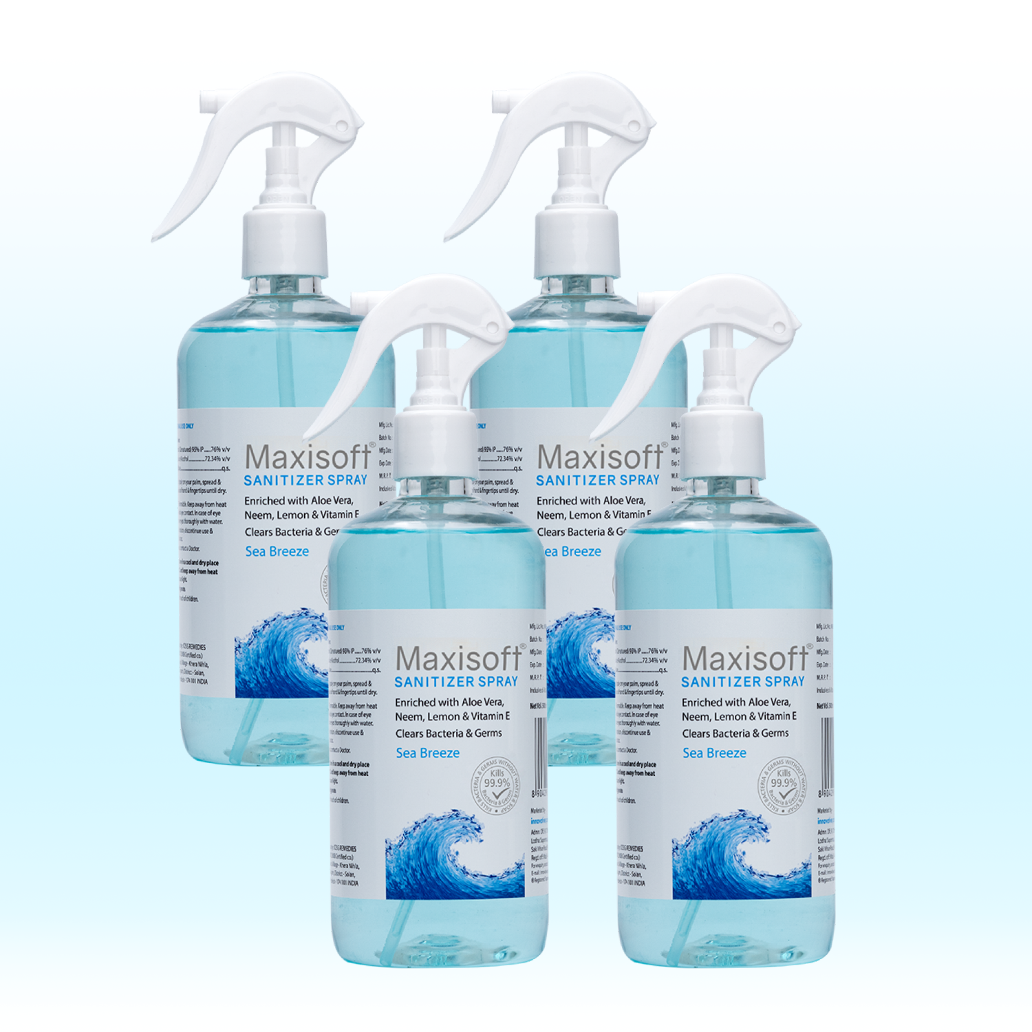 Maxisoft Hand Sanitizer Spray (Sea Breeze) 500 ml