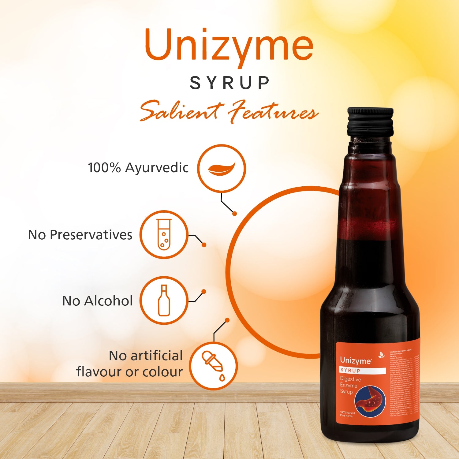 Unizyme Syrup (200 ml)