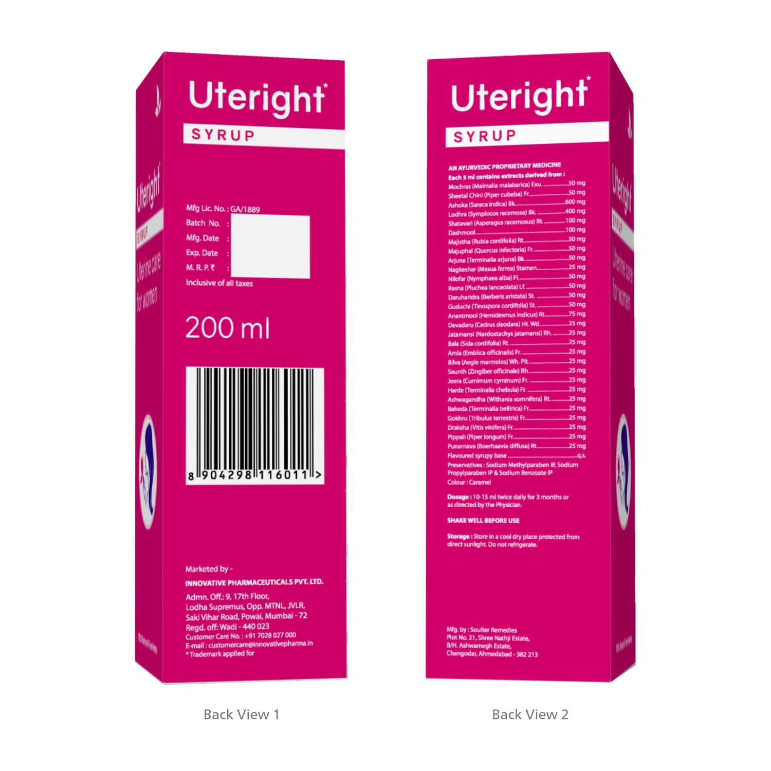 Uteright Syrup (200 ml)