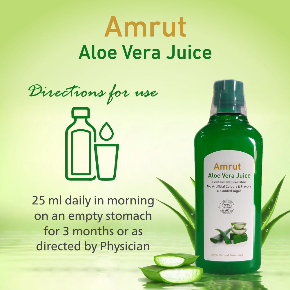 Aloe vera juice top on empty stomach