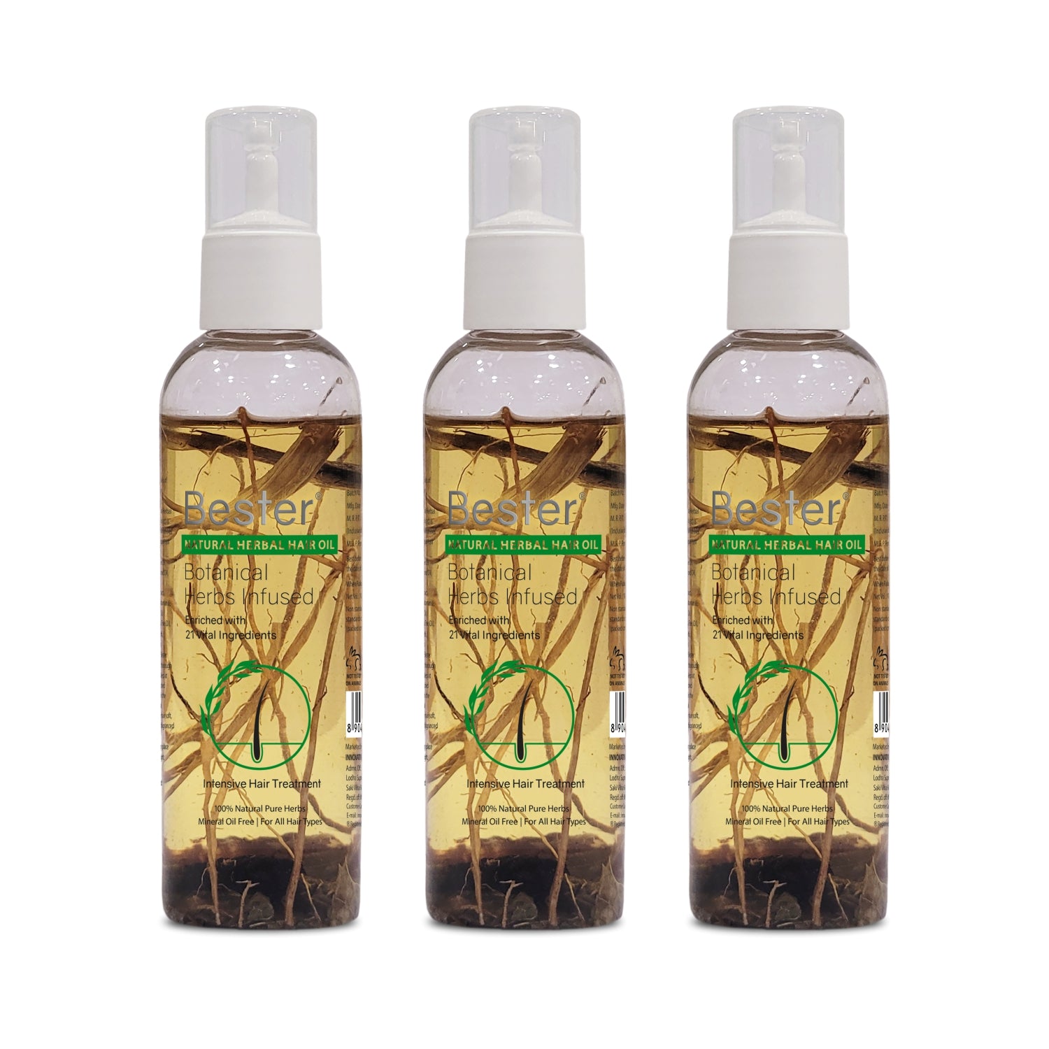 Bester Natural Herbal Hair Oil (120 ml)