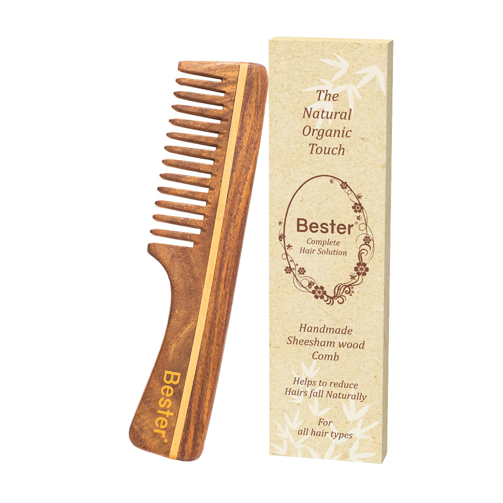 Bester Handmade Sheesham Wood Comb (15 FC)