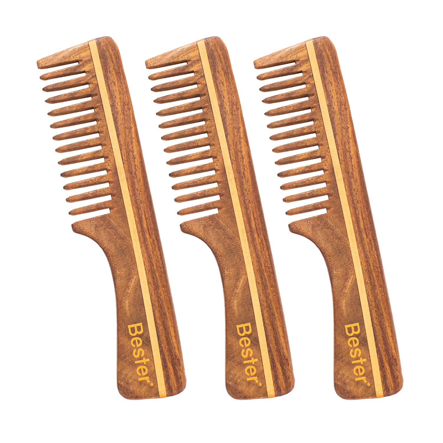 Bester Handmade Sheesham Wood Comb (15 FC)