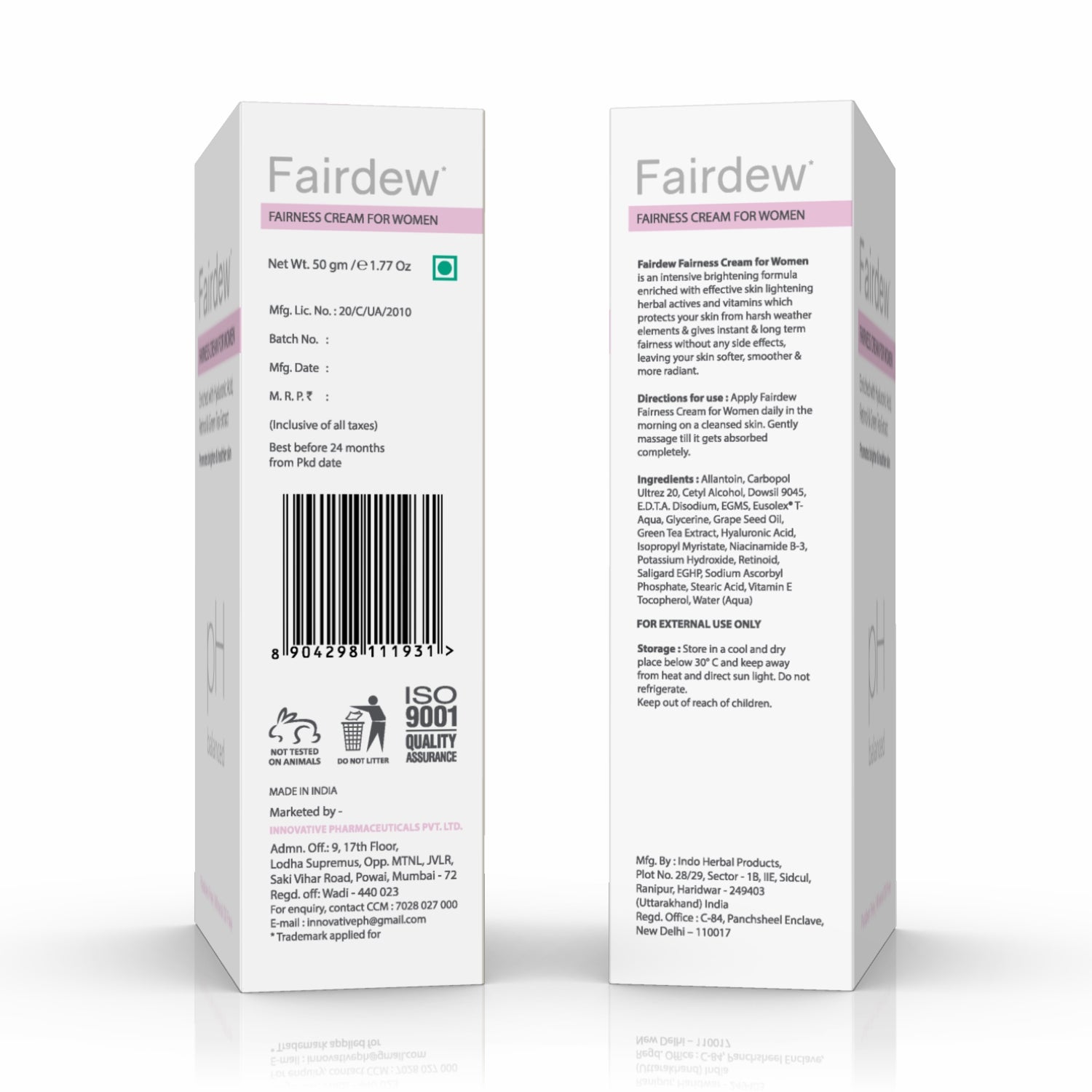 Fairdew Fairness Cream For Women (50 gm)