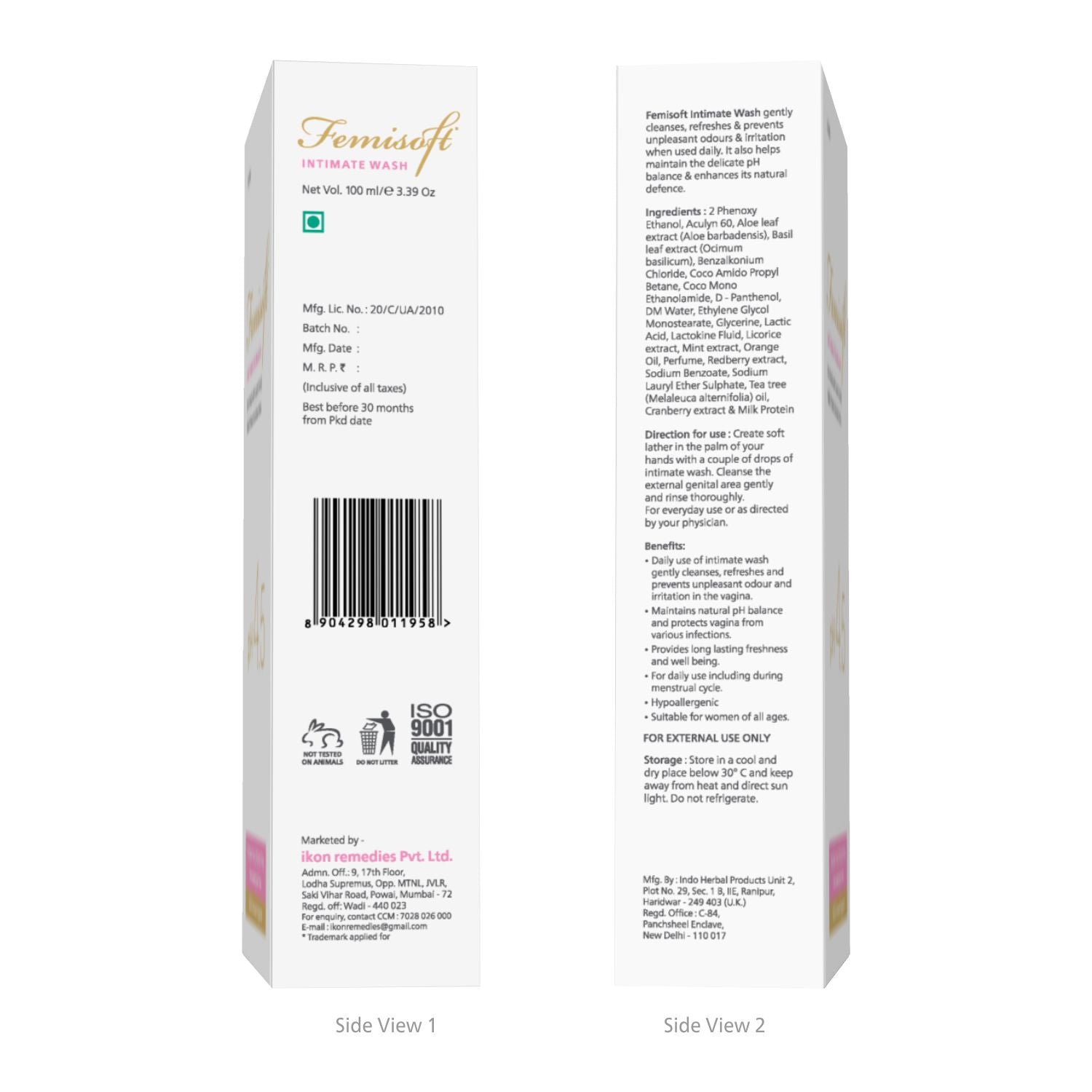 Femisoft Intimate Wash (100 ml)