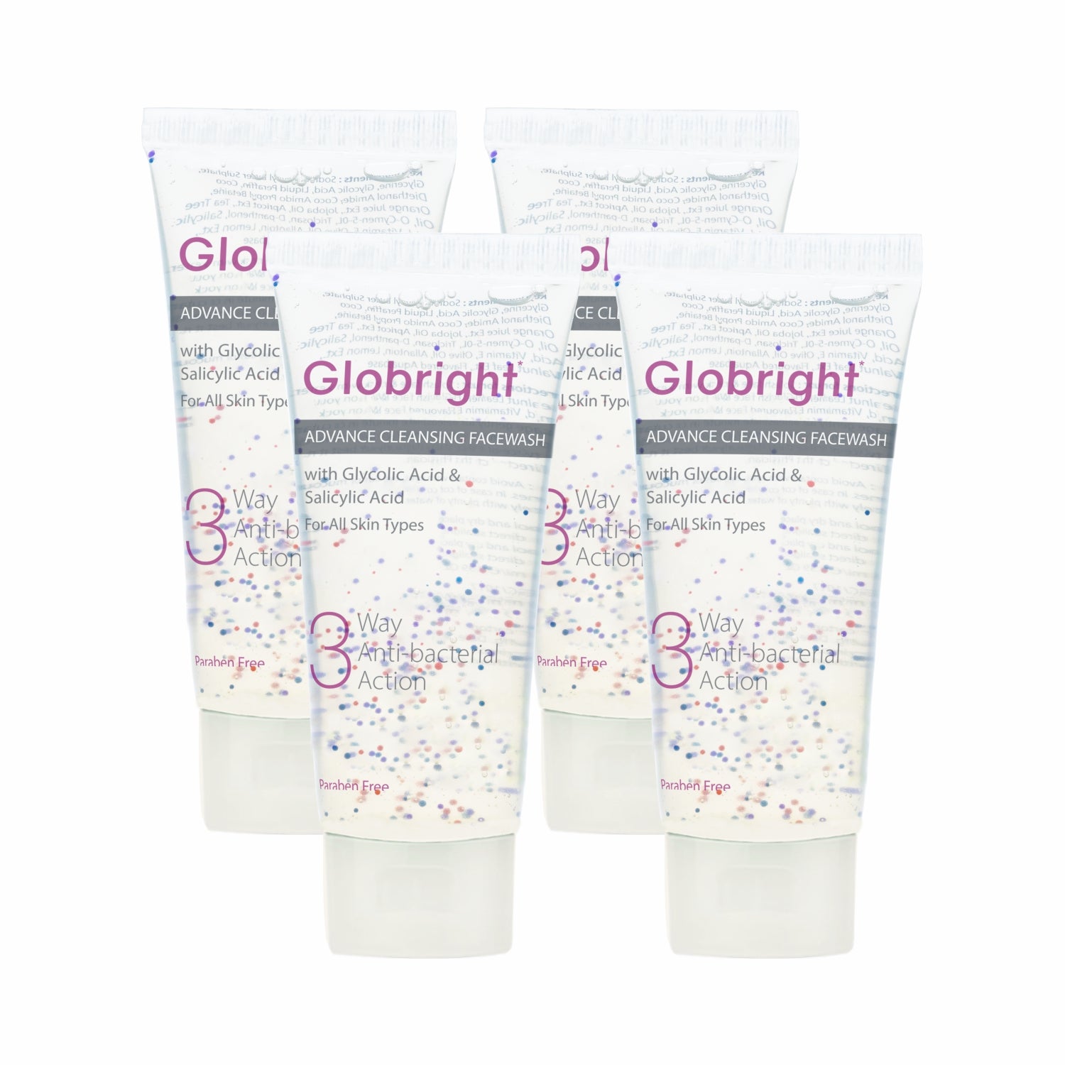 Globright 3 Way Antibacterial Face Wash (100 ml)