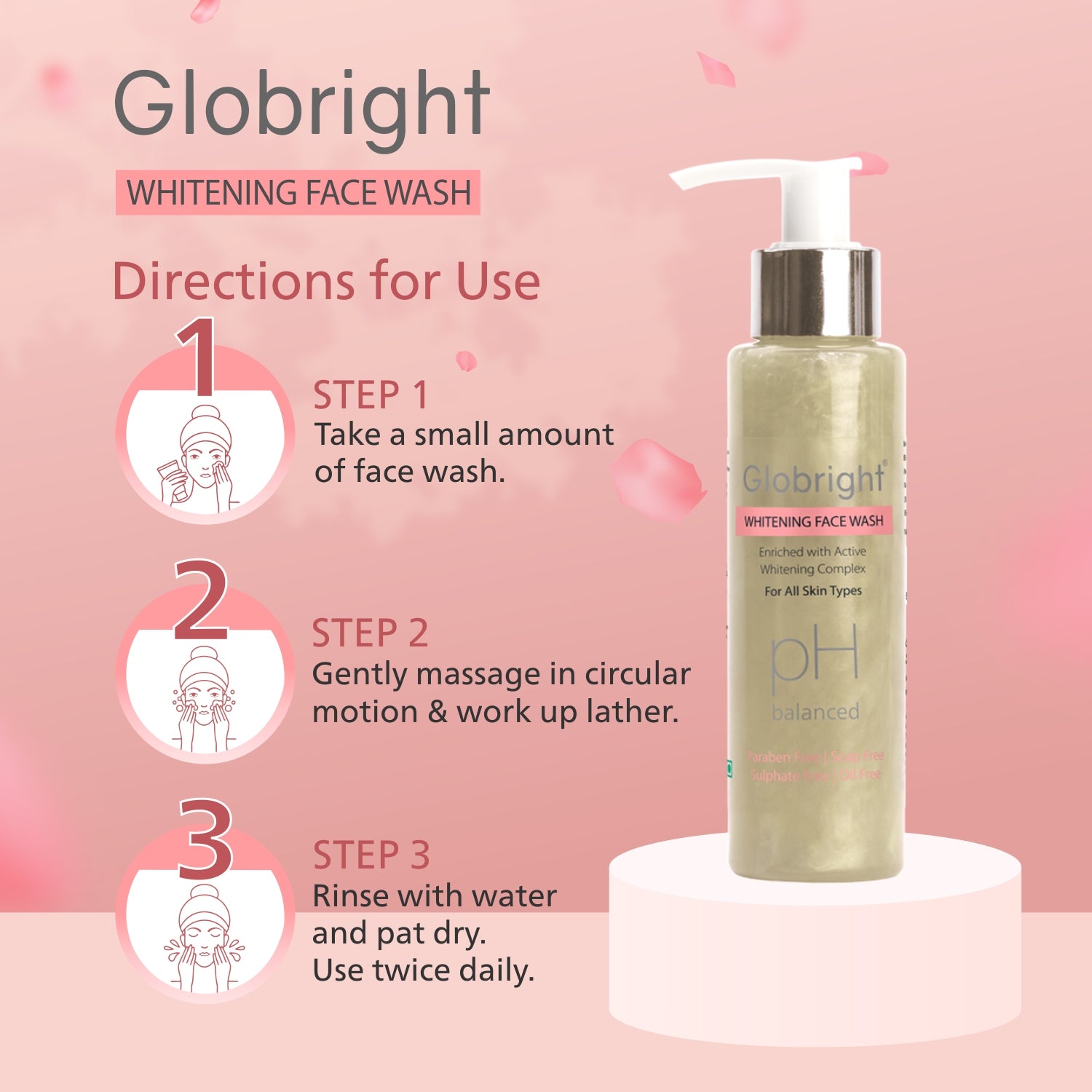 Globright Whitening Face Wash (100 ml)
