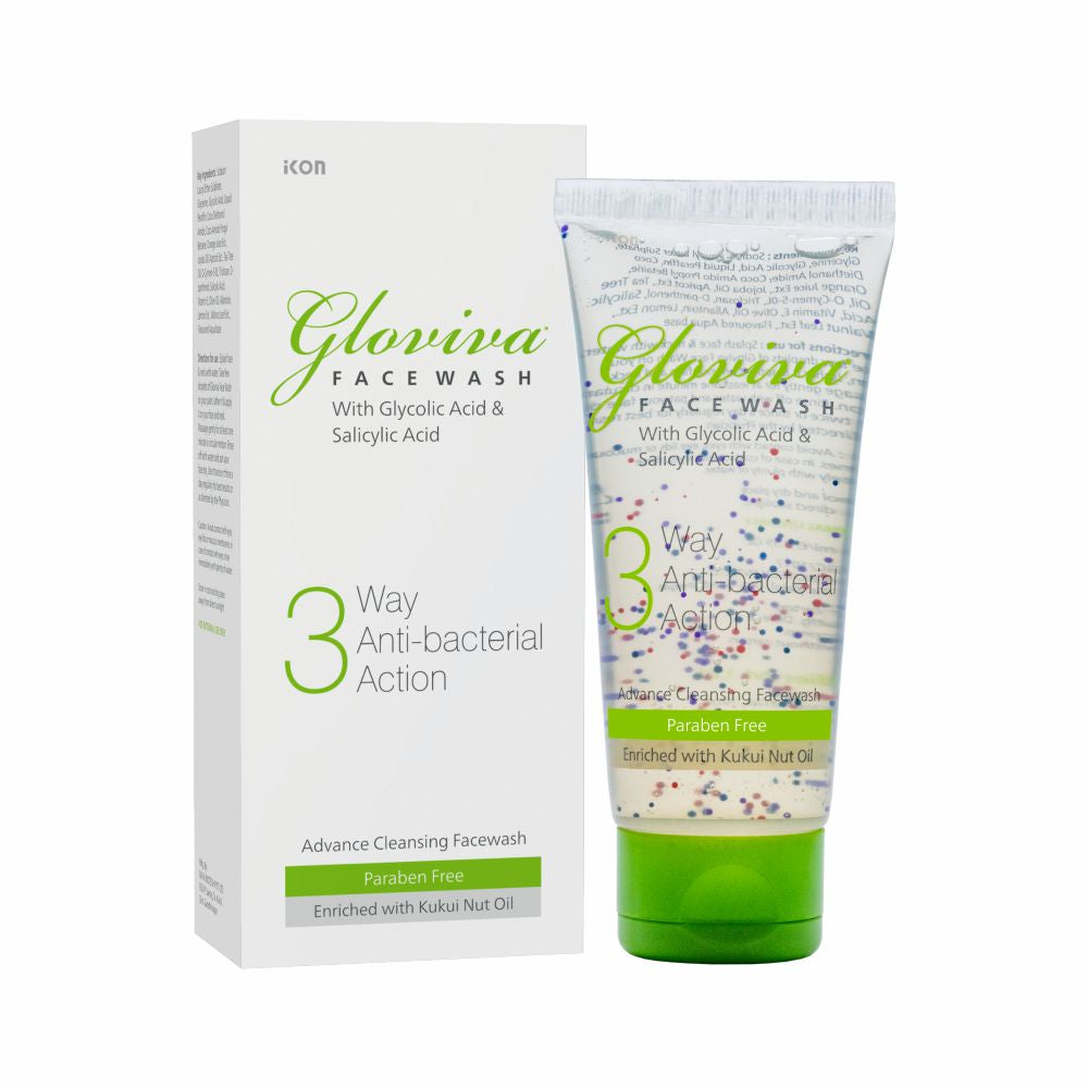 Gloviva 3 Way Antibacterial Face Wash (100 ml)