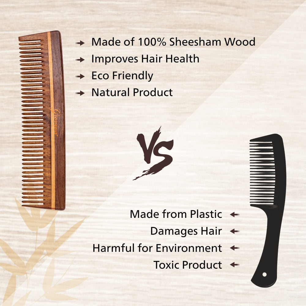 Groviva Handmade Sheesham Wood Comb (13 FC)