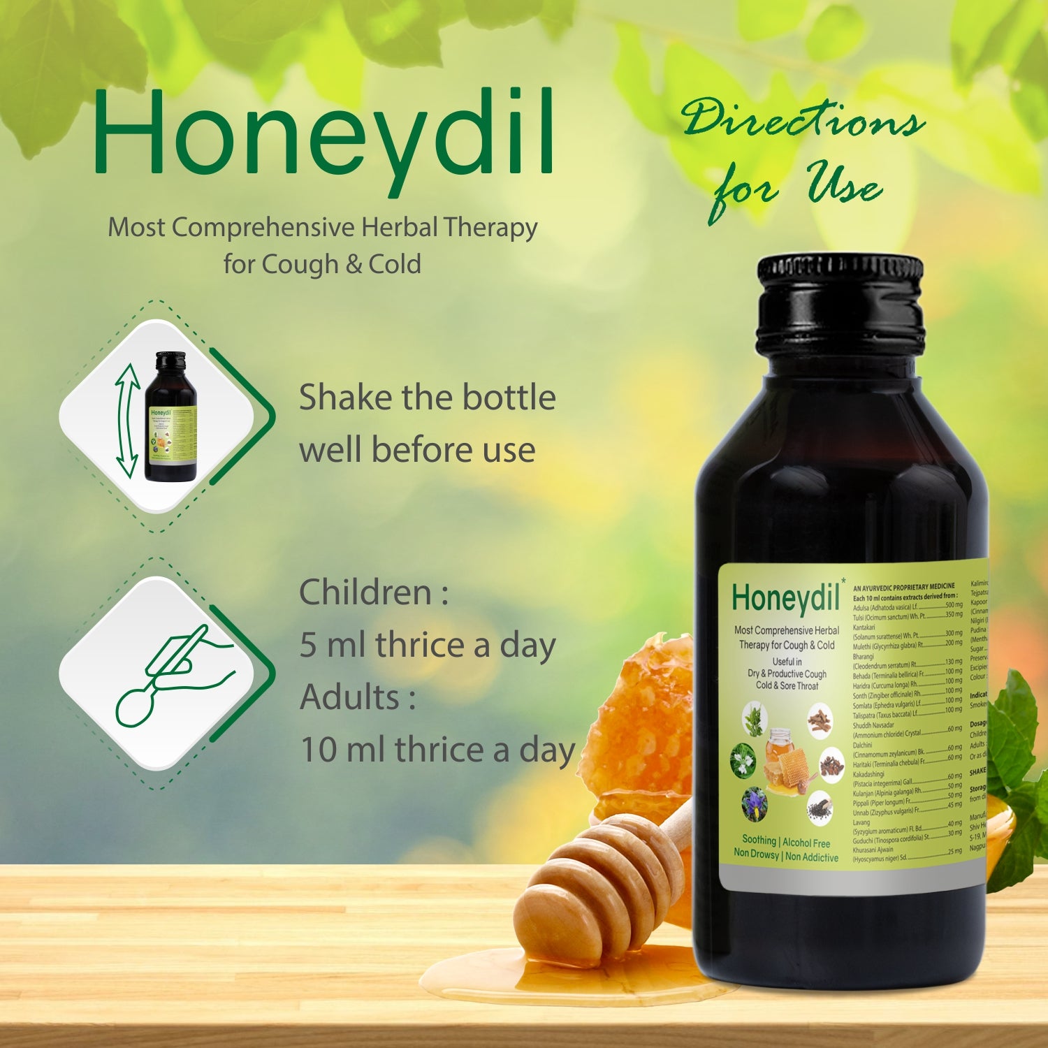 Honeydil Cough Syrup (100 ml)