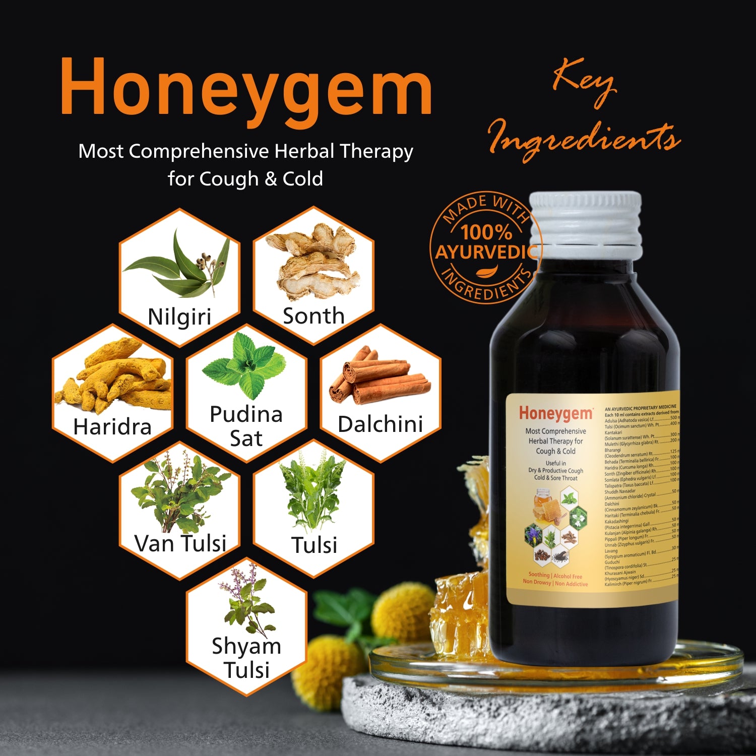 Honeygem Cough Syrup (100 ml) – Aarogyam - The Wellness Store