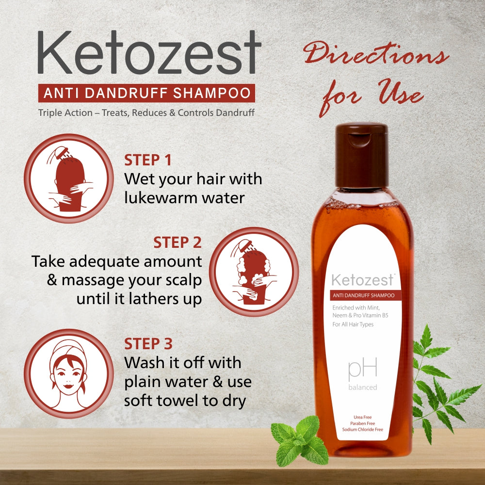 Ketozest Anti Dandruff Shampoo (100 ml)