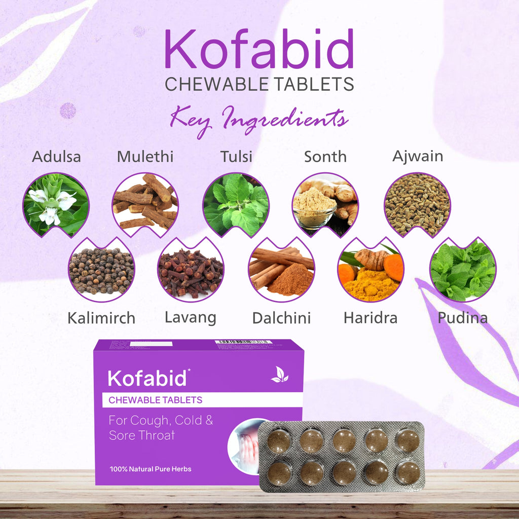 Kofabid Chewable Tablets (1 x 10 Blister)