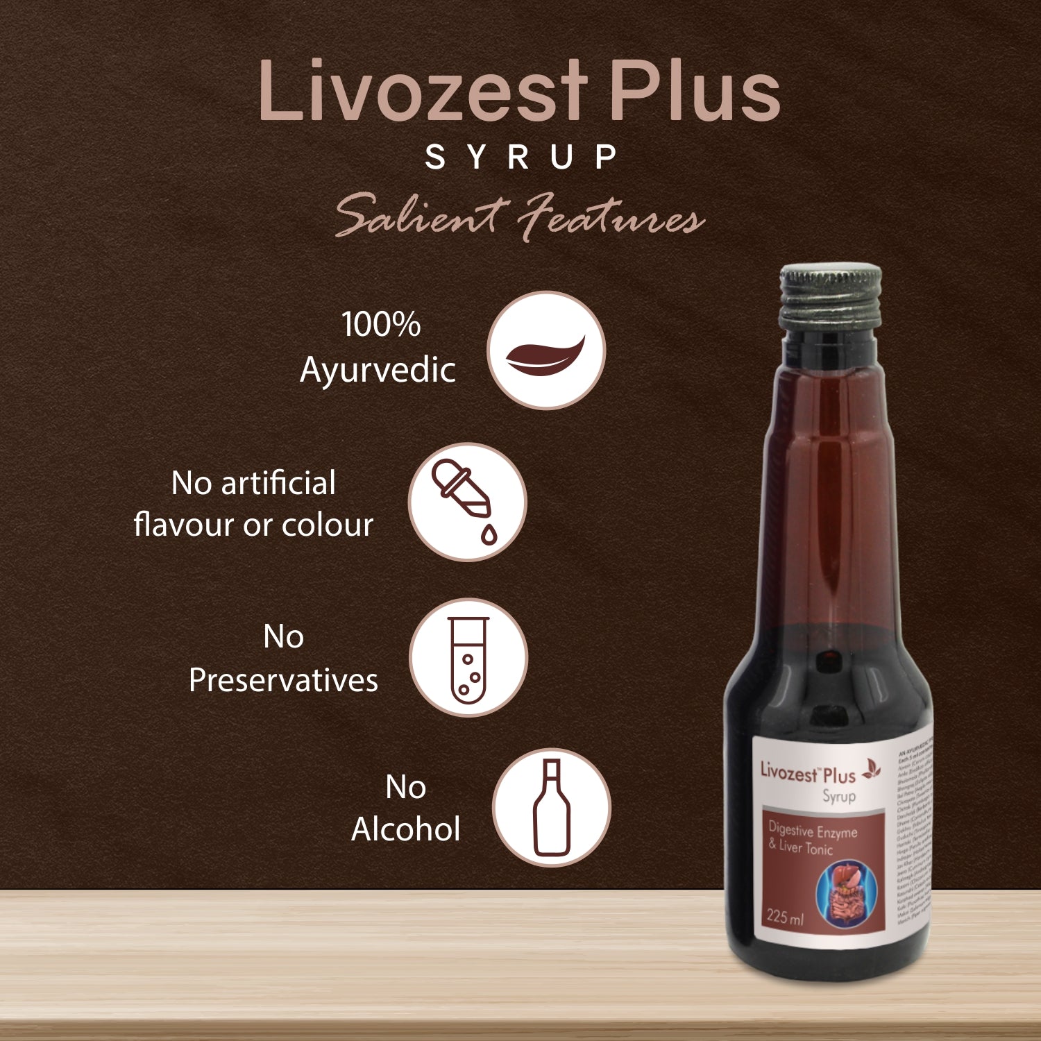 Livozest Plus Syrup (225 ml)