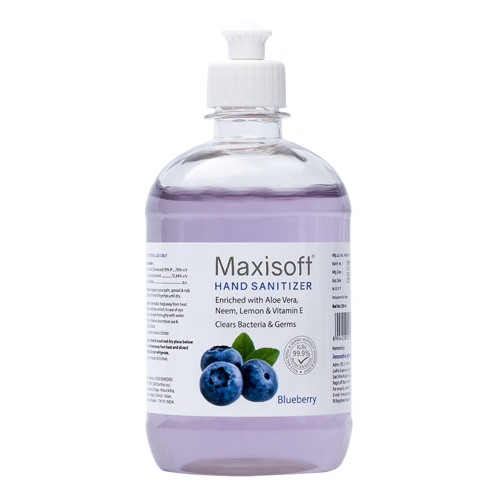 Maxisoft Hand Sanitizer Gel (Blueberry) 500 ml
