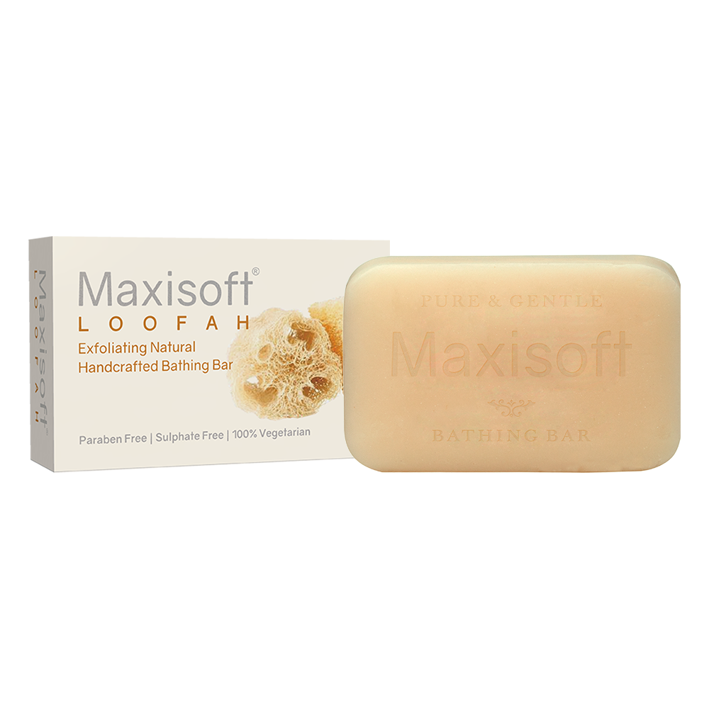 Maxisoft Loofah Exfoliating Natural Handcrafted Bathing Bar (75 gm)