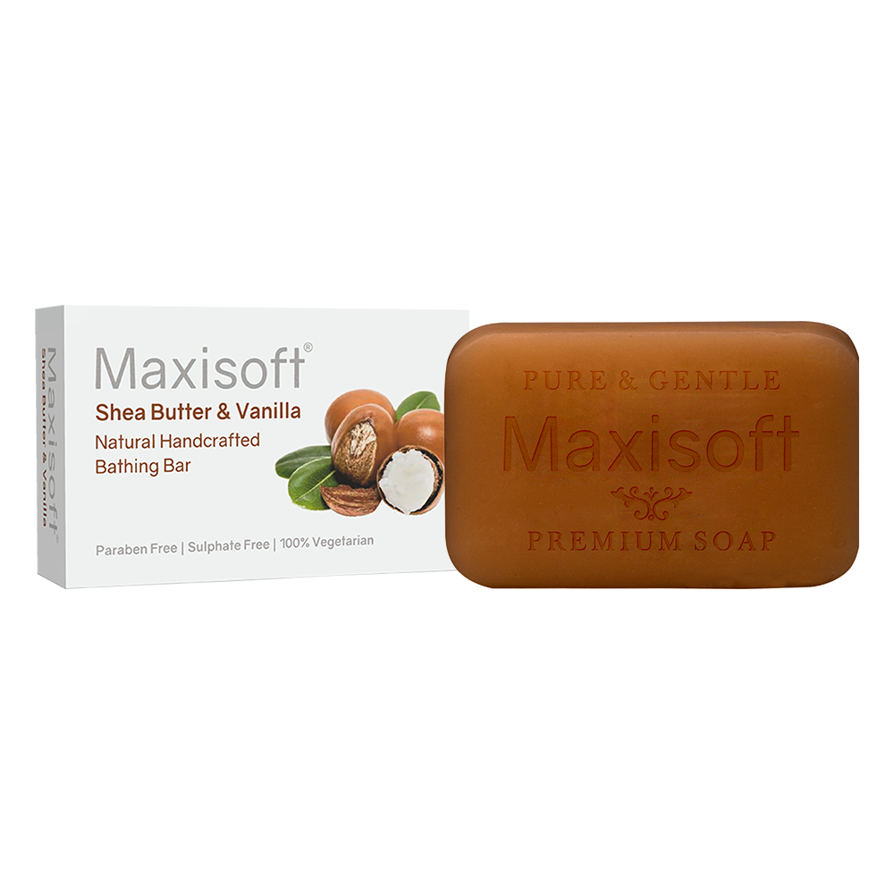 Maxisoft Shea Butter & Vanilla Natural Handcrafted Bathing Bar (75 gm)
