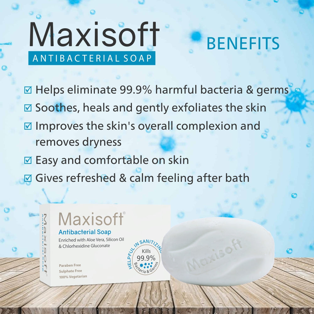 Maxisoft Antibacterial Sanitizing Soap (75 gm)