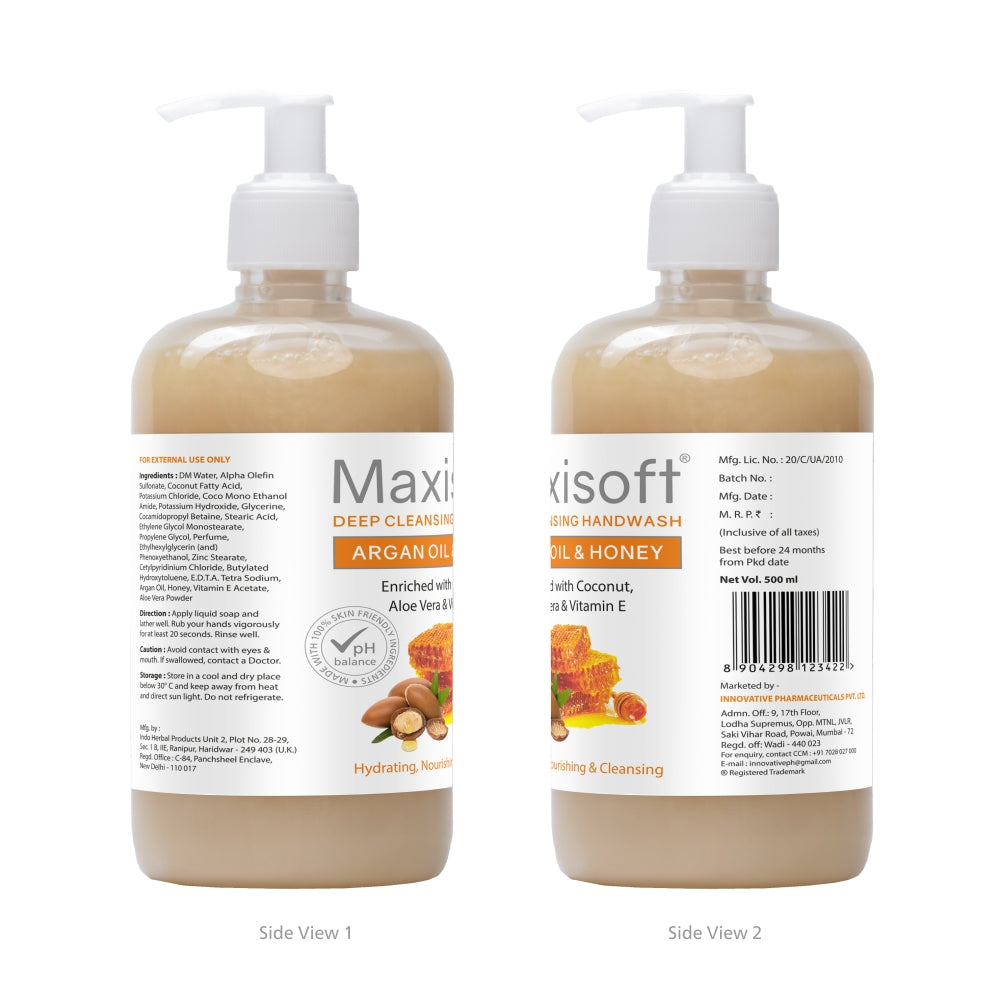 Maxisoft Argan Oil & Honey Hand Wash (500 ml)