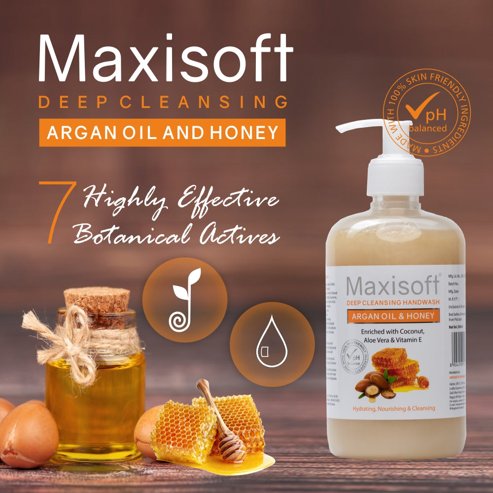 Maxisoft Argan Oil & Honey Hand Wash (500 ml)