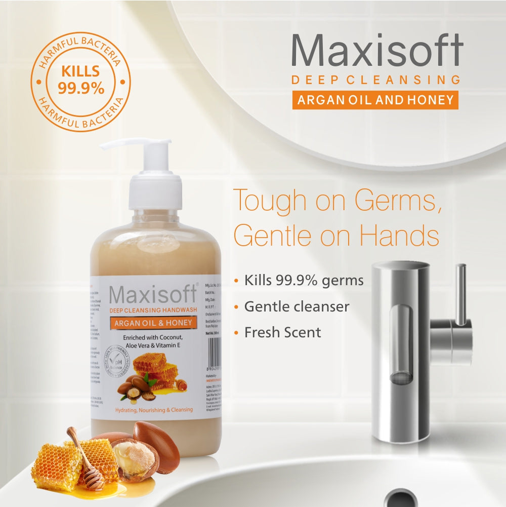 Maxisoft Argan Oil & Honey Hand Wash (500 ml)