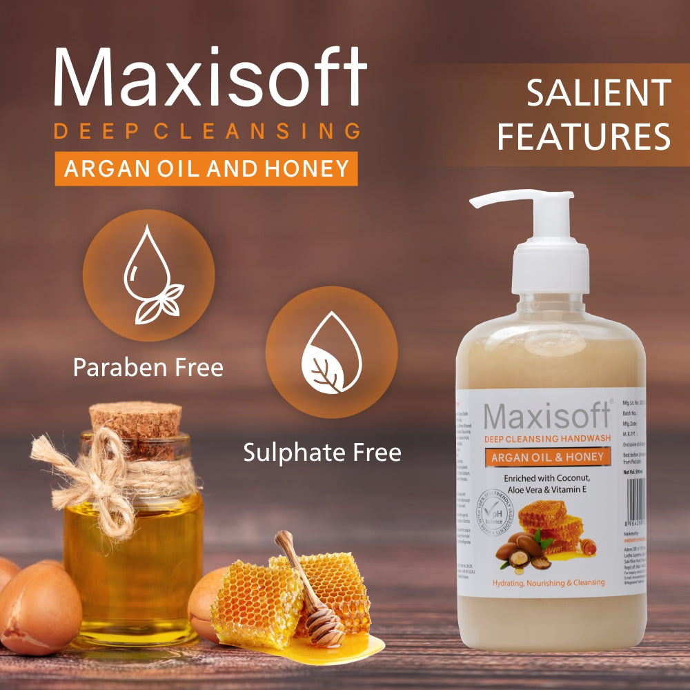 Maxisoft Argan Oil & Honey Hand Wash (500 ml)