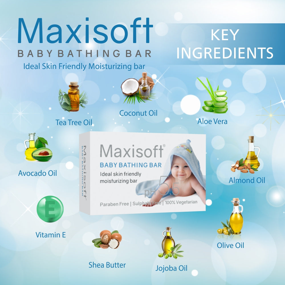 Maxisoft Baby Bathing Bar (75 gm)