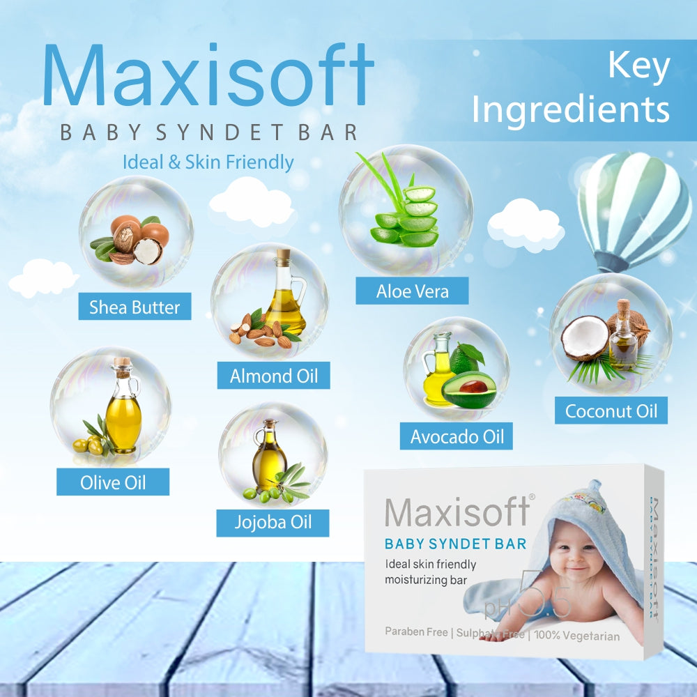 Maxisoft Baby Syndet Bar (75 gm)