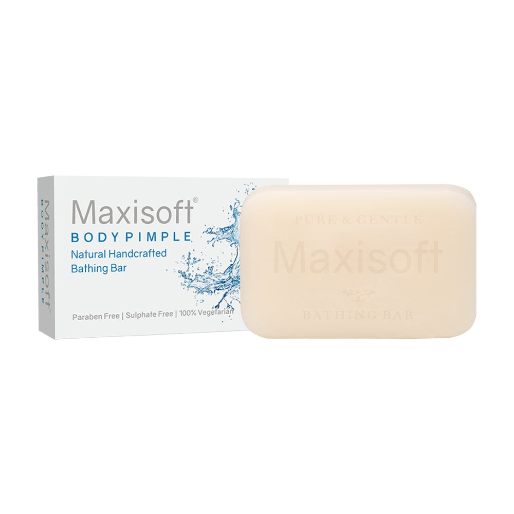 Maxisoft Body Pimple Natural Handcrafted Bathing Bar (75 gm)