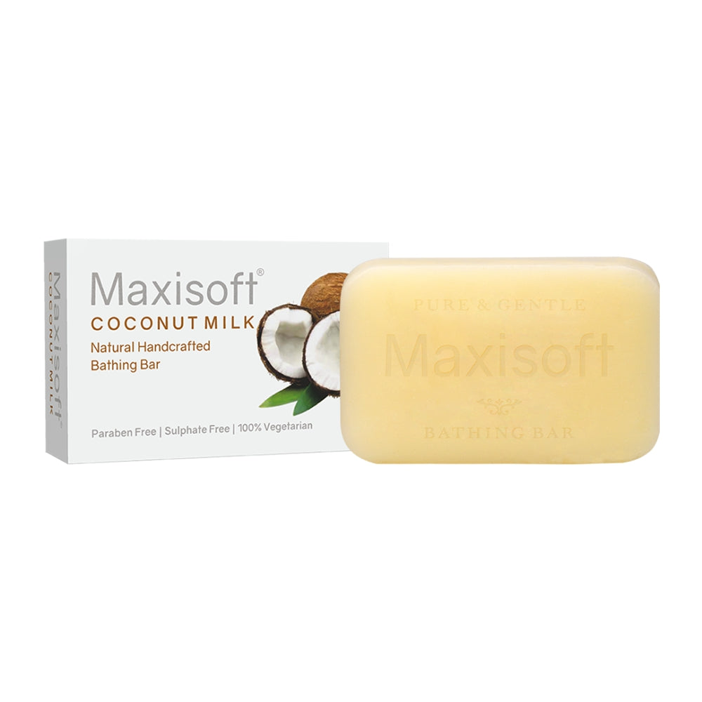 Maxisoft Coconut Milk Natural Handcrafted Bathing Bar (75 gm)