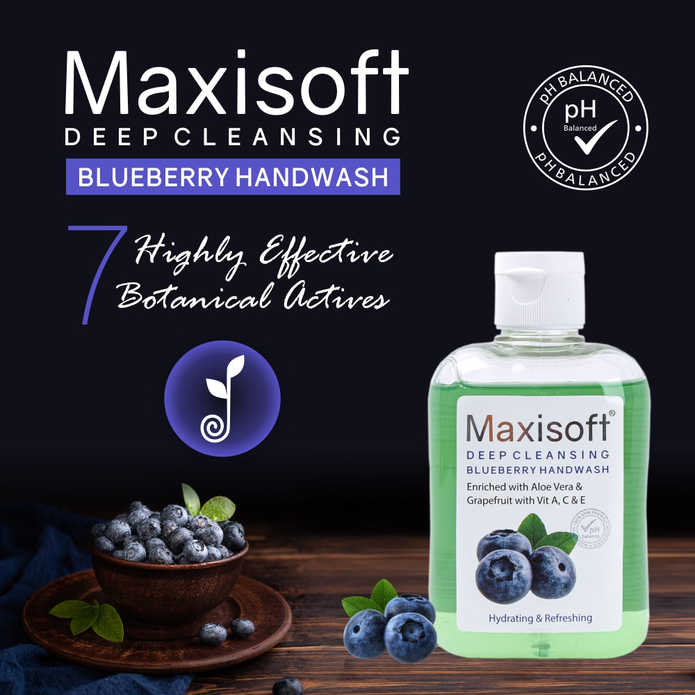 Maxisoft Deep Cleansing Blueberry Hand Wash (250 ml)