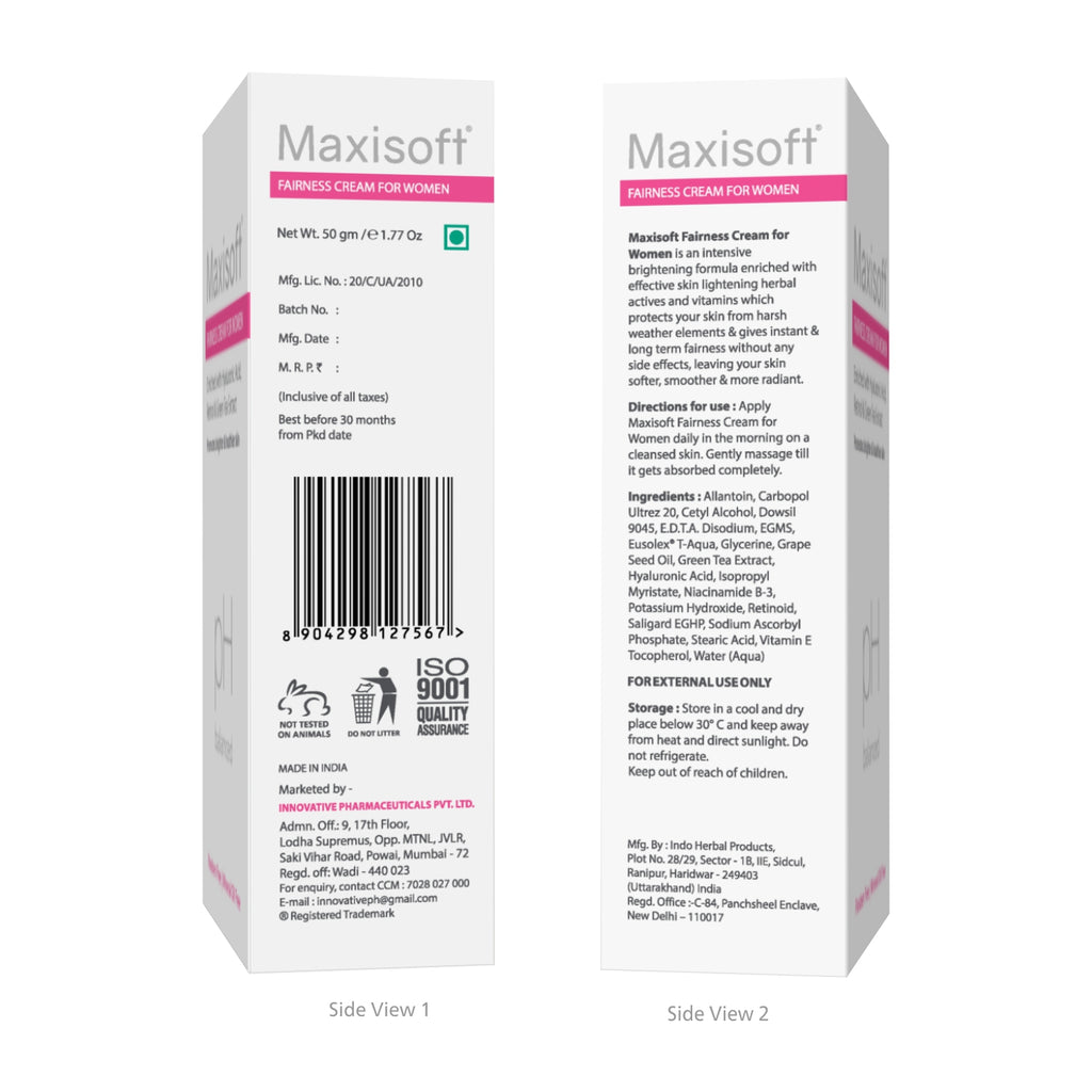 Maxisoft Fairness Cream For Women  (50 gm)