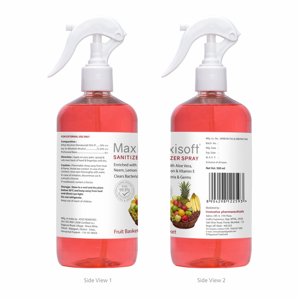 Maxisoft Hand Sanitizer Spray (Fruit Basket) 500 ml