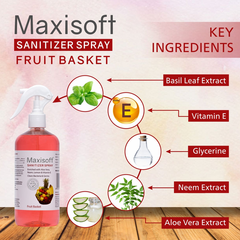 Maxisoft Hand Sanitizer Spray (Fruit Basket) 500 ml