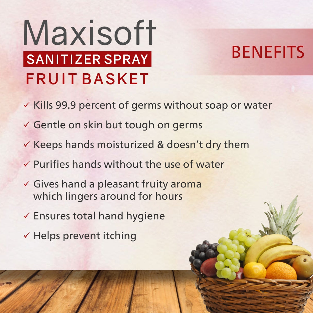 Maxisoft Hand Sanitizer Spray (Fruit Basket) 500 ml
