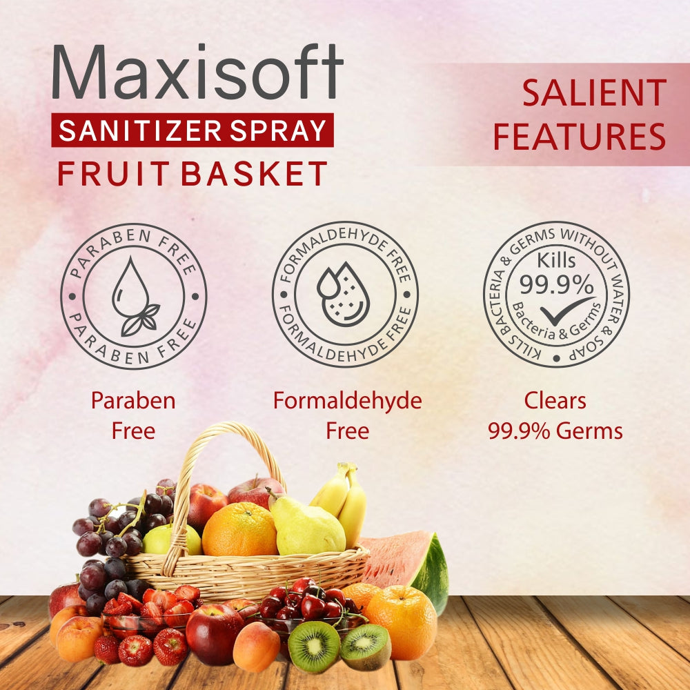 Maxisoft Hand Sanitizer Spray (Fruit Basket) 120 ml