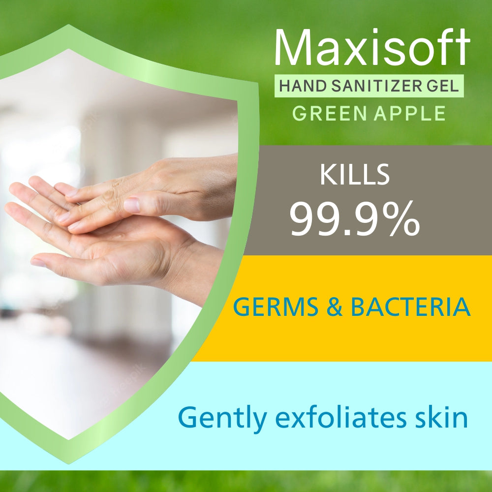Maxisoft Hand Sanitizer Gel (Green Apple) 100 ml