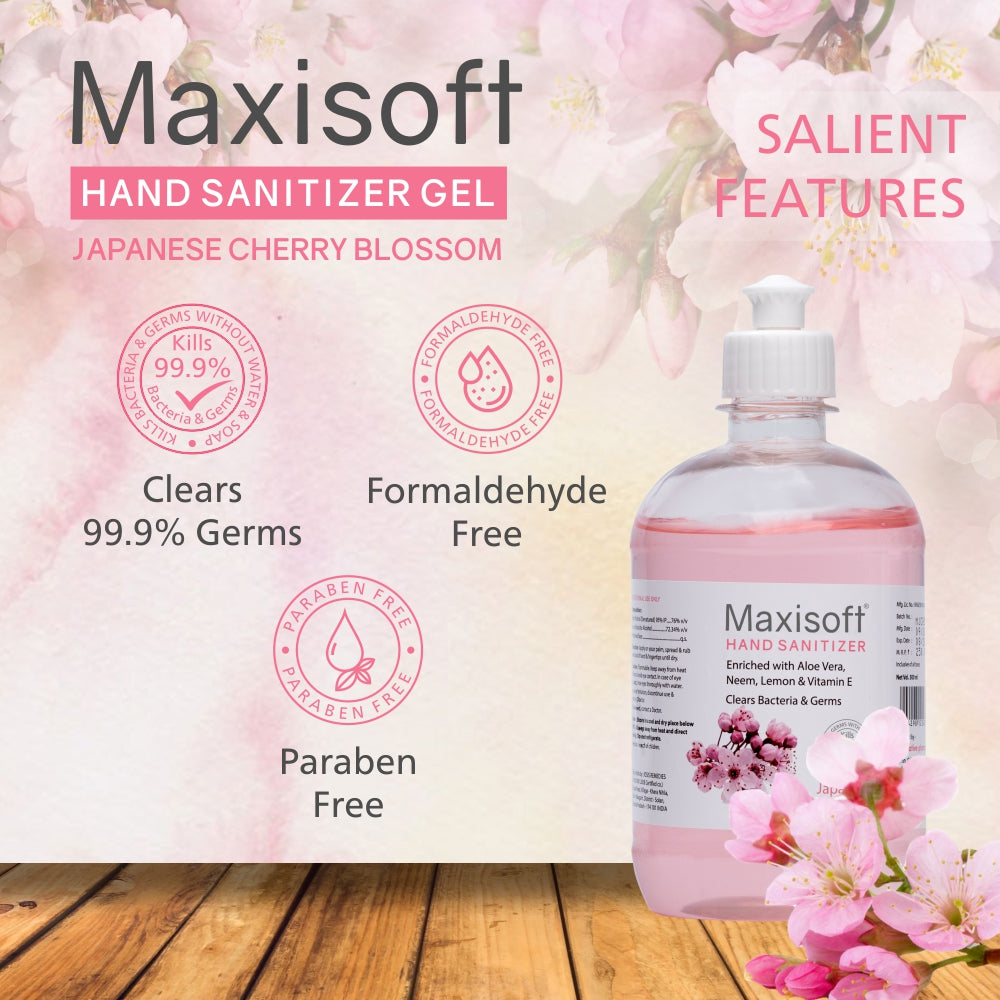 Maxisoft Hand Sanitizer Gel (Japanese Cherry Blossom) 500 ml