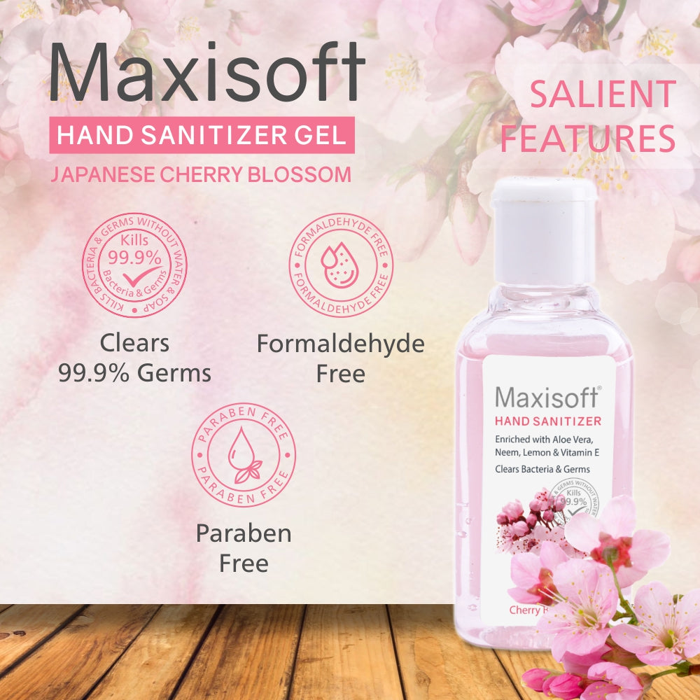 Maxisoft Hand Sanitizer Gel (Japanese Cherry Blossom) 60 ml