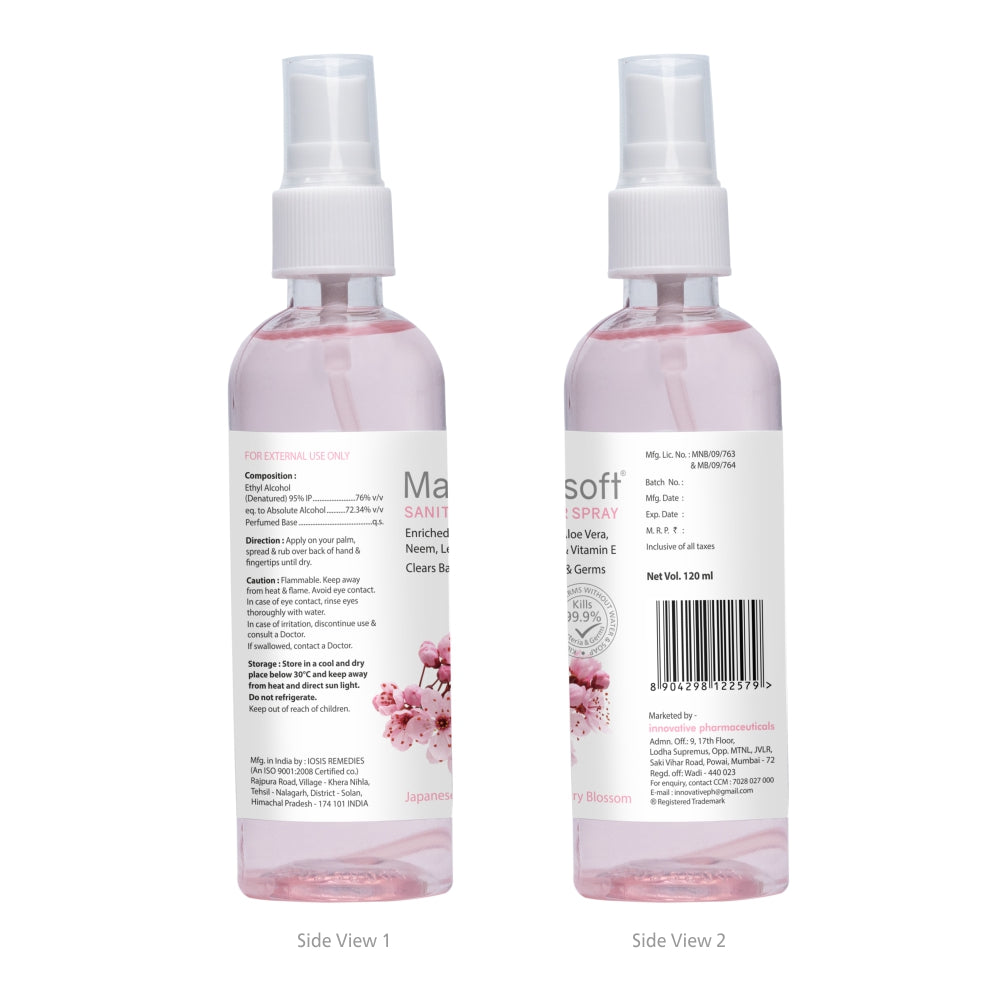 Maxisoft Hand Sanitizer Spray (Japanese Cherry Blossom) 120 ml