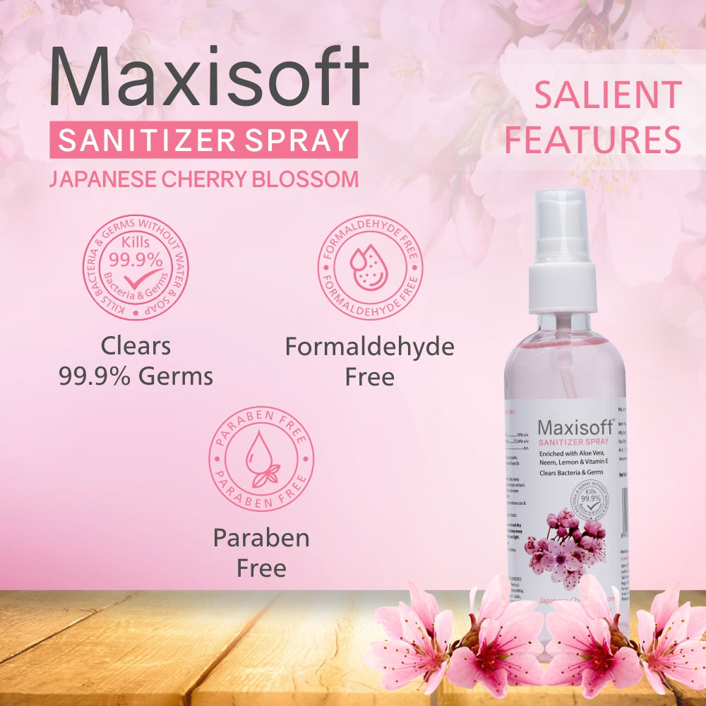 Maxisoft Hand Sanitizer Spray (Japanese Cherry Blossom) 120 ml