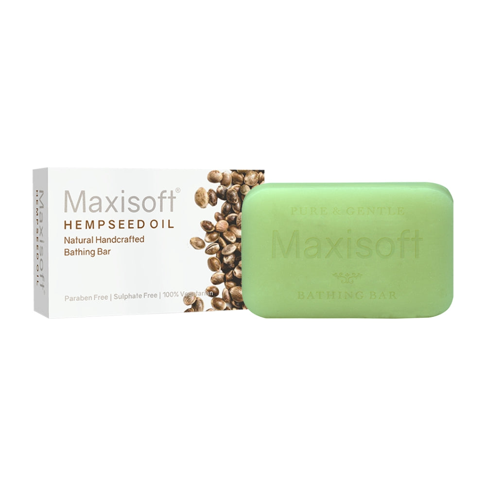 Maxisoft Hempseed Oil Natural Handcrafted Bathing Bar (75 gm)