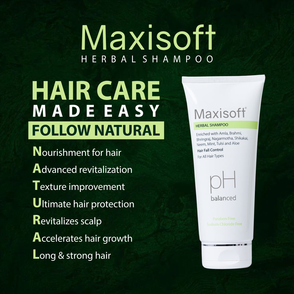 Maxisoft Herbal Shampoo (200 ml)