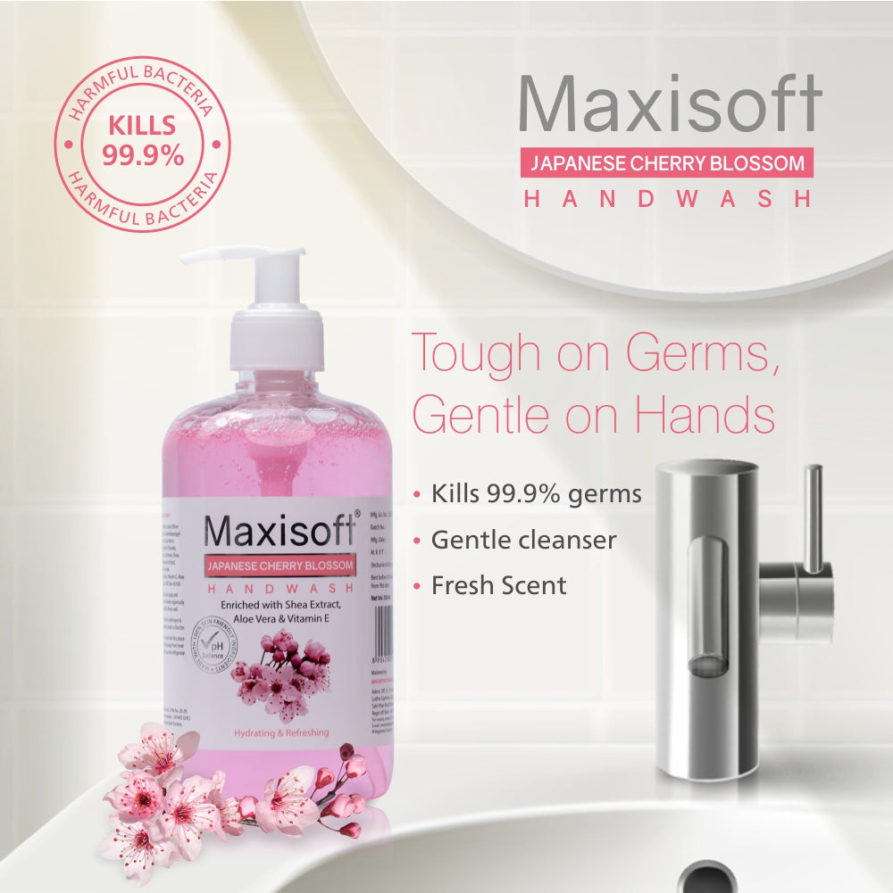 Maxisoft Japanese Cherry Blossom Hand Wash (500 ml)