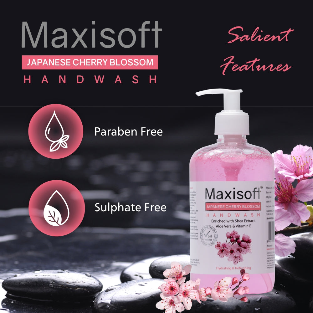 Maxisoft Japanese Cherry Blossom Hand Wash (500 ml)