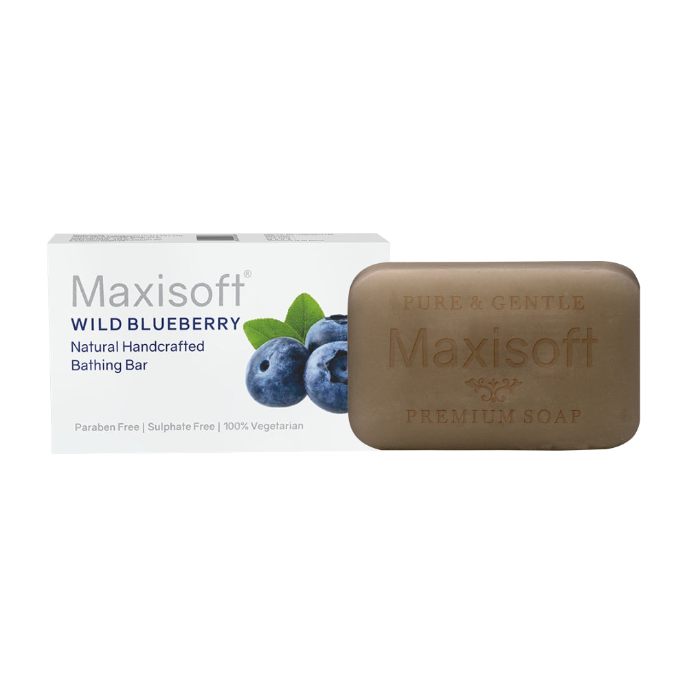 Maxisoft Wild Blueberry Natural Handcrafted Bathing Bar (75 gm)