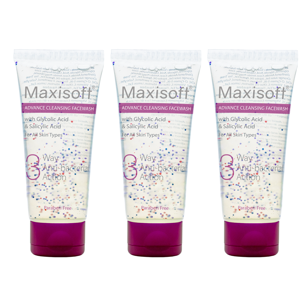 Maxisoft 3 Way Antibacterial Face Wash (100 ml)