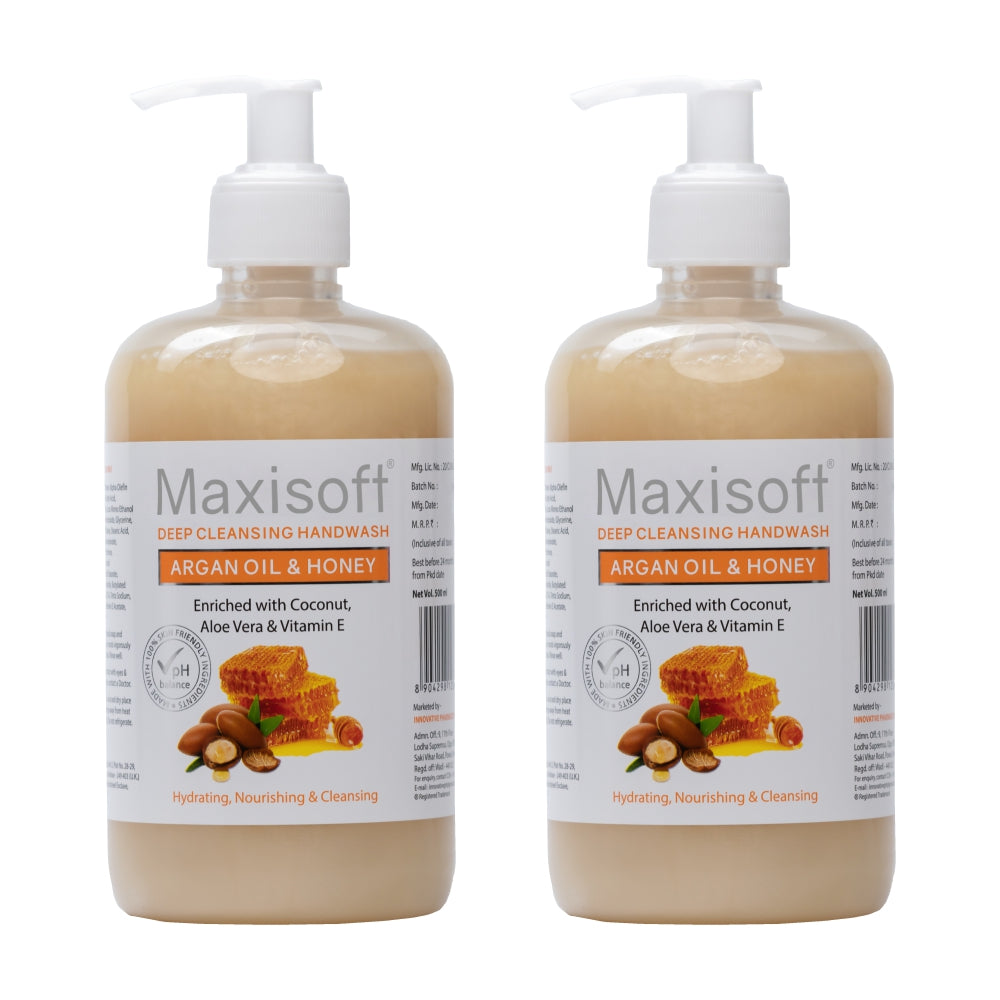 Maxisoft Argan Oil & Honey Hand Wash (500 ml)
